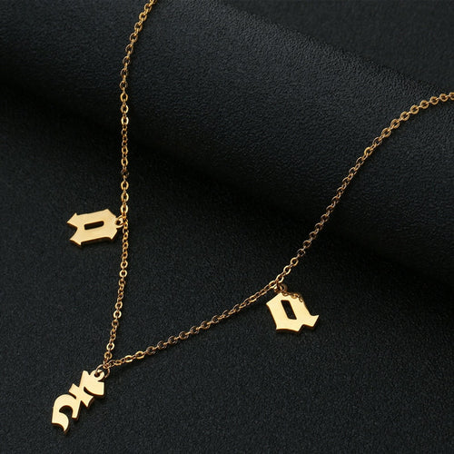 Necklace Gothic Choker Beauty Custom Vintage Font