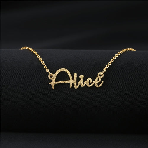 Christmas Gift CZ Name Necklace