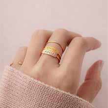 Load image into Gallery viewer, Rings Women Handmade Name