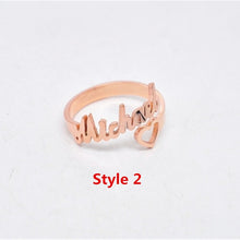 Load image into Gallery viewer, Name Ring Personalized