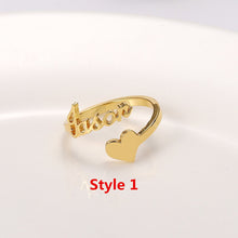 Load image into Gallery viewer, Name Ring Personalized