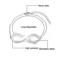 Load image into Gallery viewer, Infinity Name Bracelet