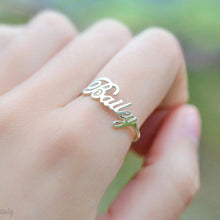 Load image into Gallery viewer, Personalized Name Ring